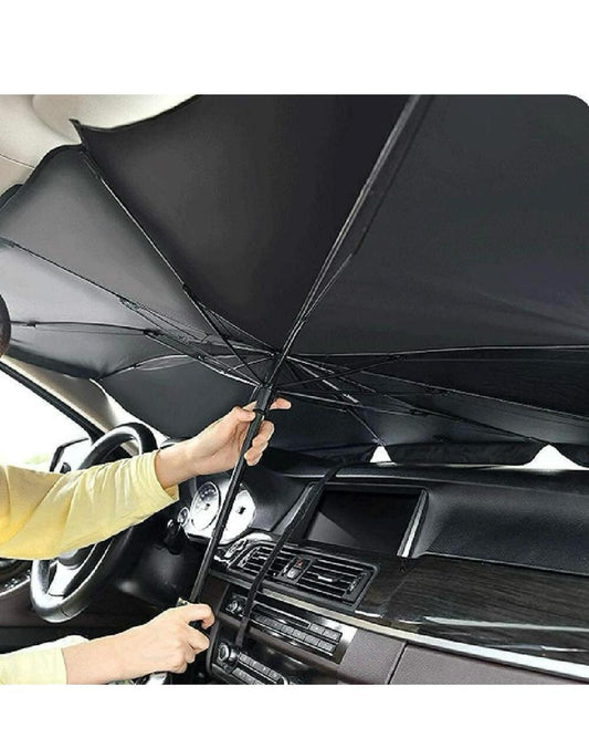 Car Sun Shade Windshield Cover, Umbrella Windshield Sun Shade for Car Front Window, Sun Protection & Heat Insulation Foldable Sun Shade
