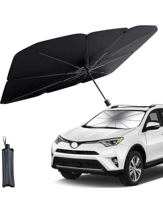 Car Sun Shade Windshield Cover, Umbrella Windshield Sun Shade for Car Front Window, Sun Protection & Heat Insulation Foldable Sun Shade