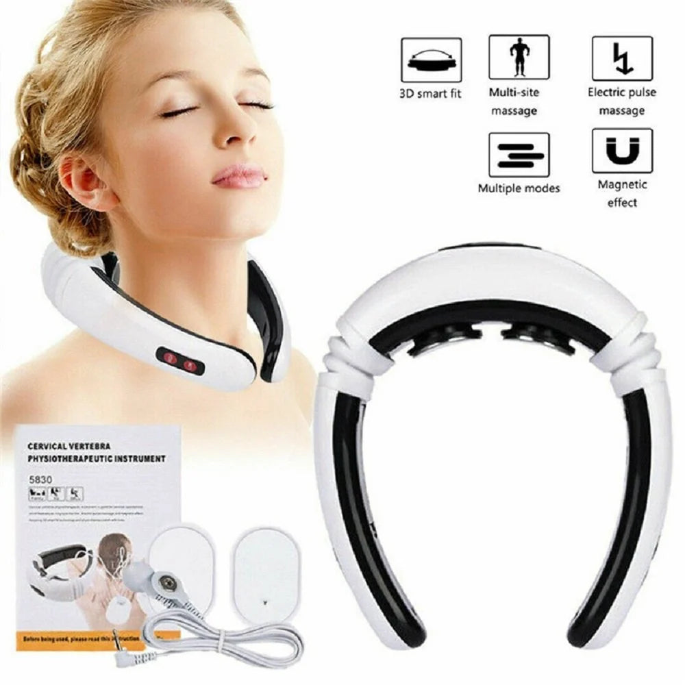 Cervical Vertebra Neck Shoulder Pulse Physiotherapy Instrument Multifunctional Traction Massager