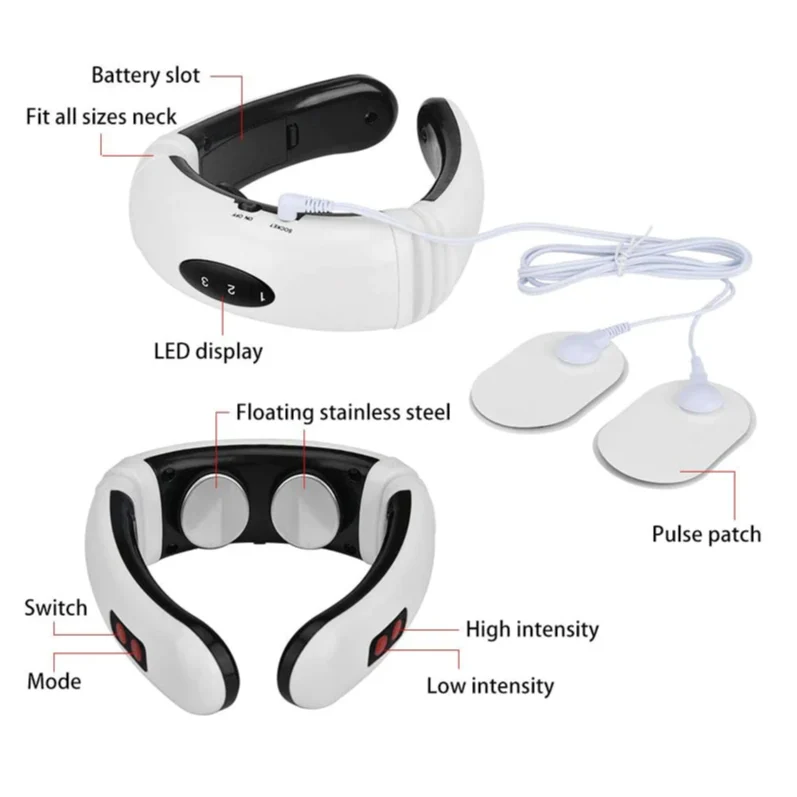 Cervical Vertebra Neck Shoulder Pulse Physiotherapy Instrument Multifunctional Traction Massager